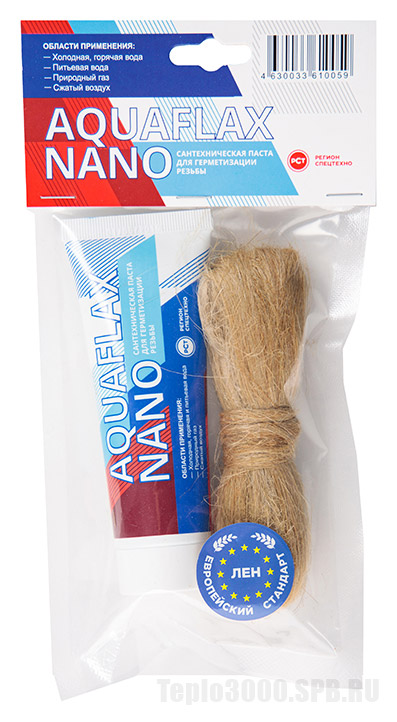 Паста Aquaflax nano 80 г.+лен 20гр, вода, газ