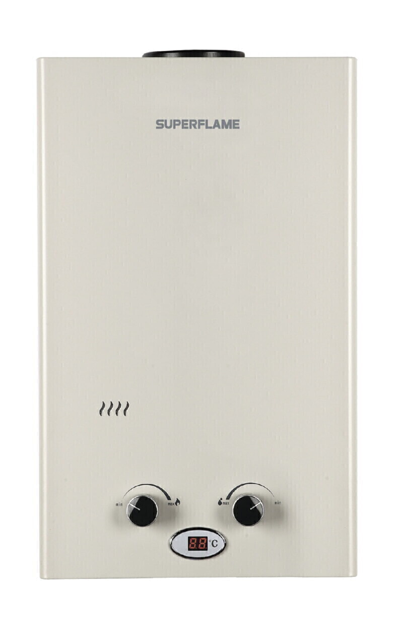 Колонка газовая белый 10л Superflame SF0120